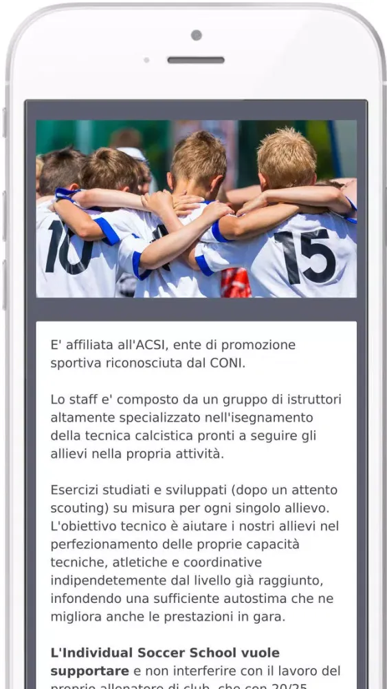 Capturas de tela do Individual Soccer School