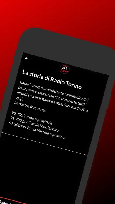 Ảnh chụp màn hình của Radio Torino