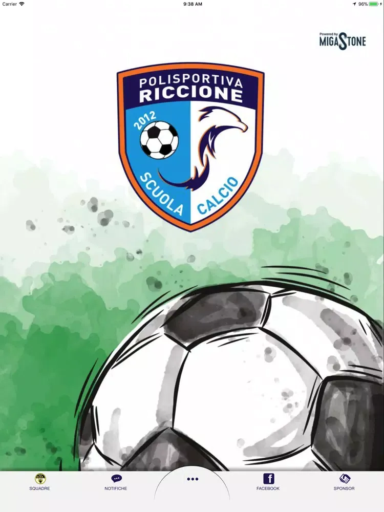 Scuola Calcio Riccione iPad  Screenshots