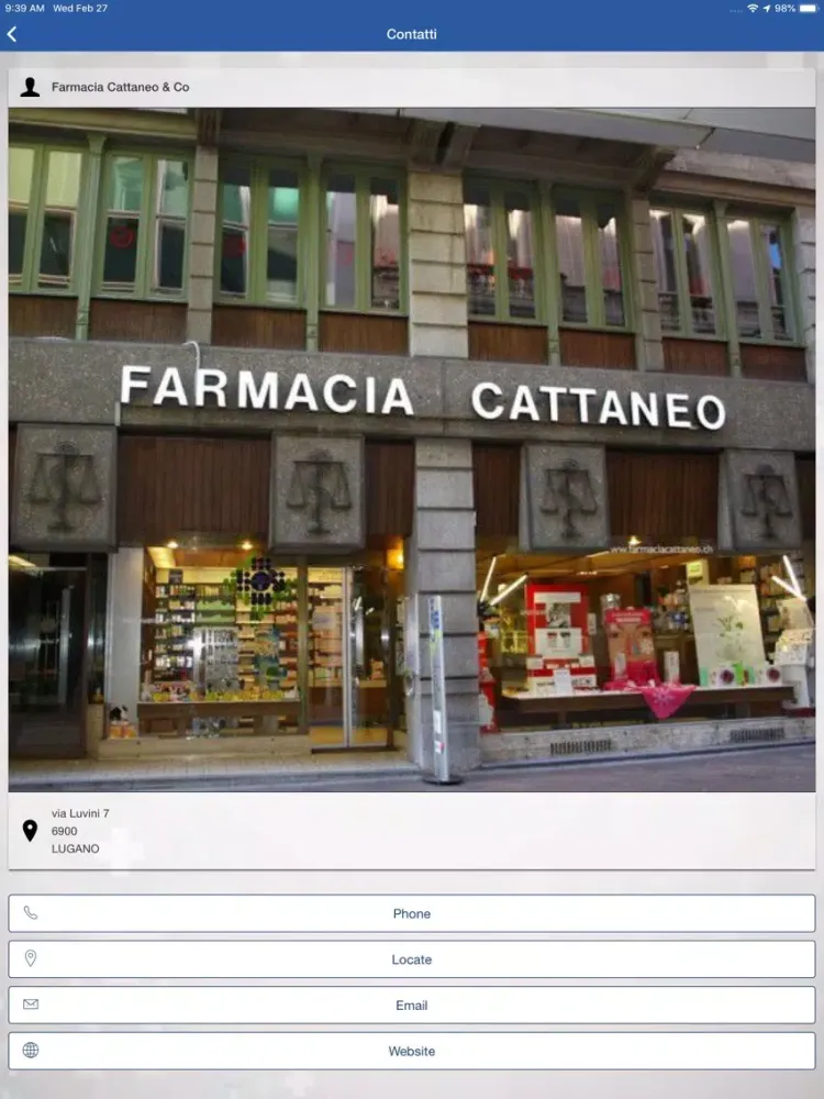 Farmacia Cattaneo Lugano iPad  سکرین شاٹس