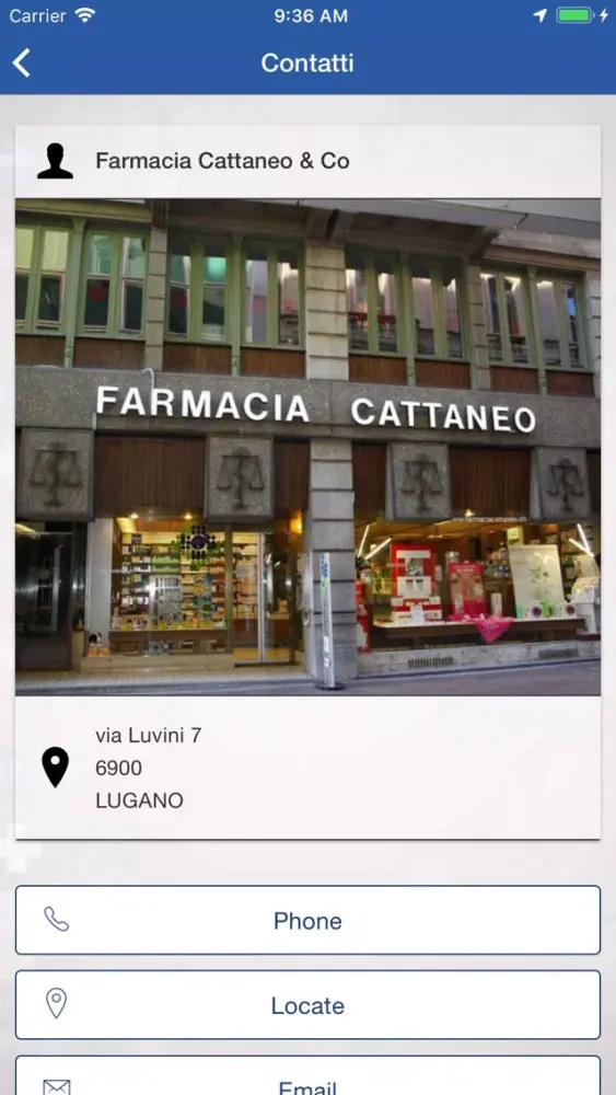 Farmacia Cattaneo Lugano سکرین شاٹس