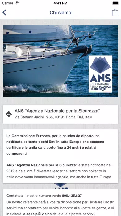 Zrzuty ekranu ANS Network Nautica