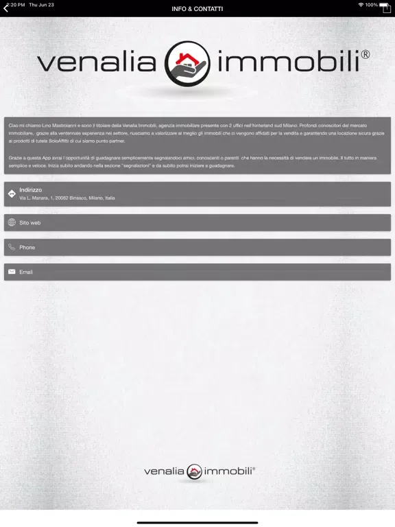 Venalia Immobili iPad  स्क्रीनशॉट