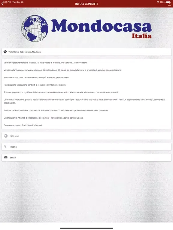 MONDOCASA ITALIA iPad  Screenshots