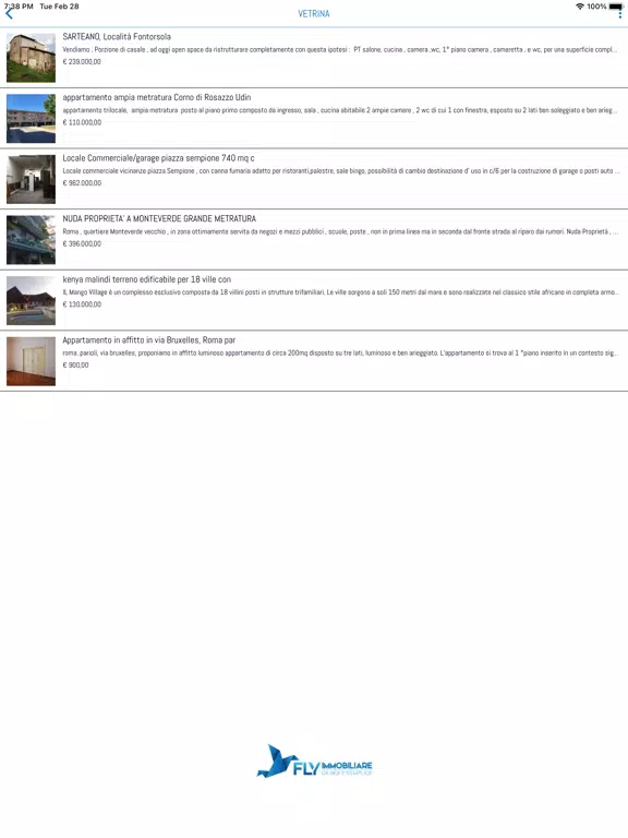 Screenshot di FLY IMMOBILIARE iPad 