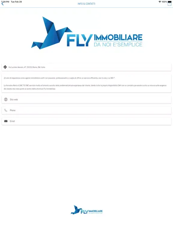 FLY IMMOBILIARE iPad  스크린샷