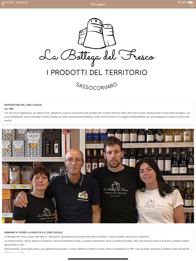 Screenshot di La Bottega del Fresco iPad 
