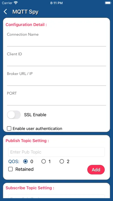 Tangkapan skrin MQTT Spy