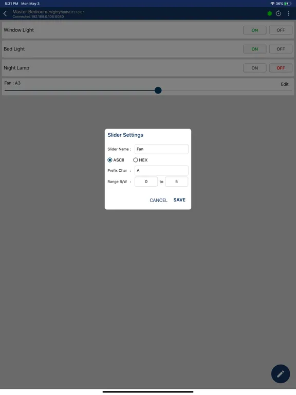 Screenshot di WiFi Home Automation iPad 