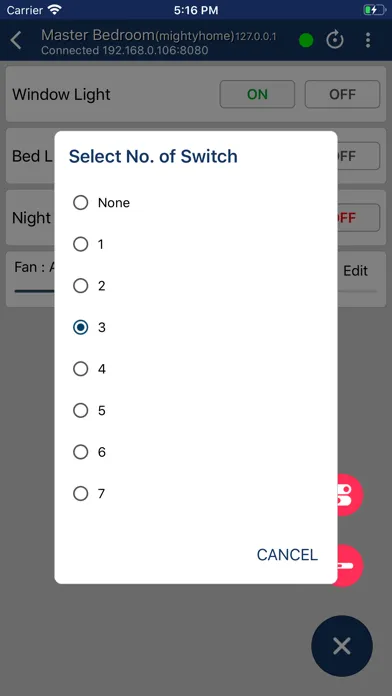 Screenshot di WiFi Home Automation