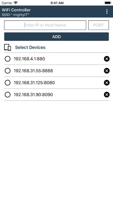 Capturas de pantalla de WiFi Controller ESP8266