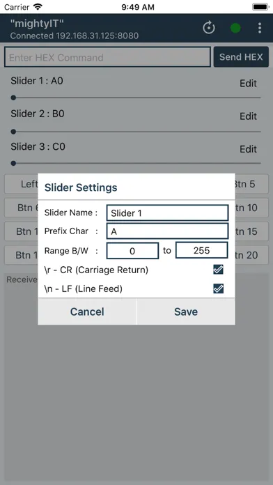 Capturas de pantalla de WiFi Controller ESP8266