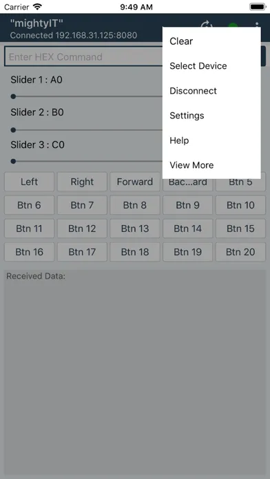 Capturas de pantalla de WiFi Controller ESP8266