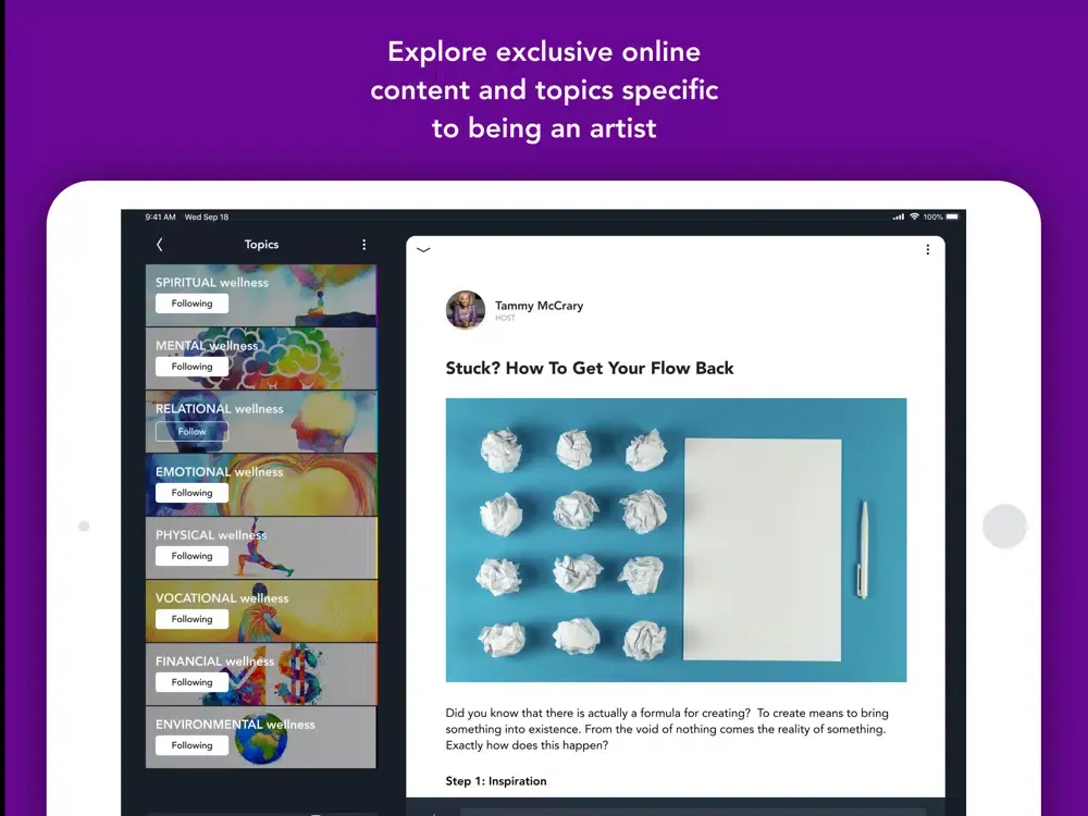 Artistology iPad  Screenshots