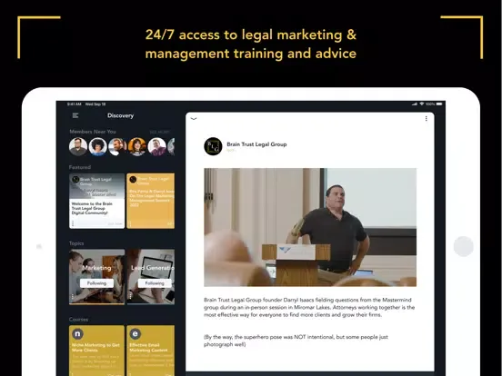Zrzuty ekranu Brain Trust Legal Group iPad 