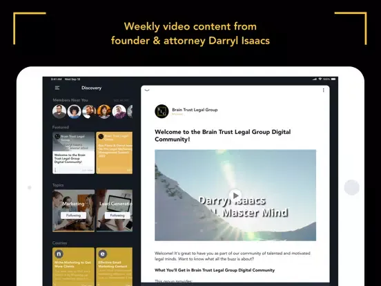 Zrzuty ekranu Brain Trust Legal Group iPad 