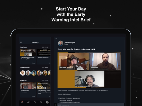 Early Warning Network iPad  Screenshots