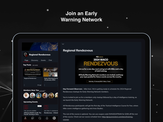 Early Warning Network iPad  Screenshots