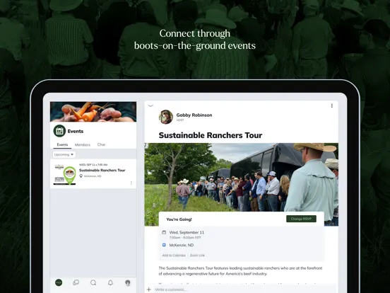 Capturas de pantalla de ConnectedAg Community iPad 