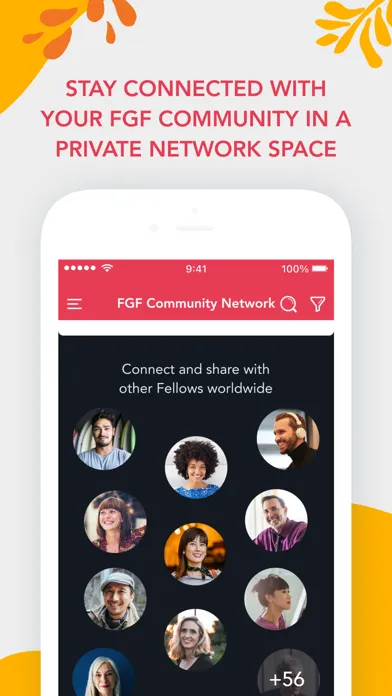 Capturas de tela do FGF Community Network