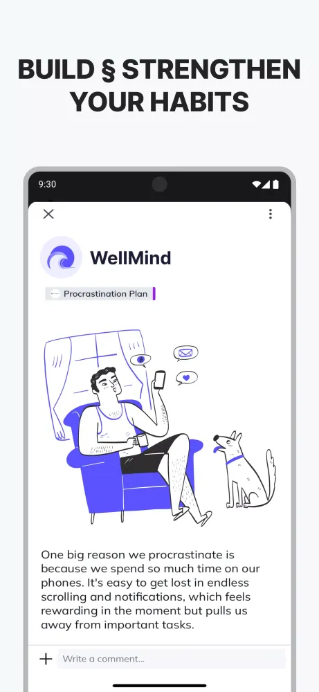 Capturas de pantalla de WellMind