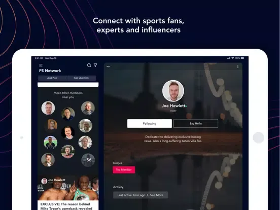 Planet Sport Network iPad  スクリーンショット