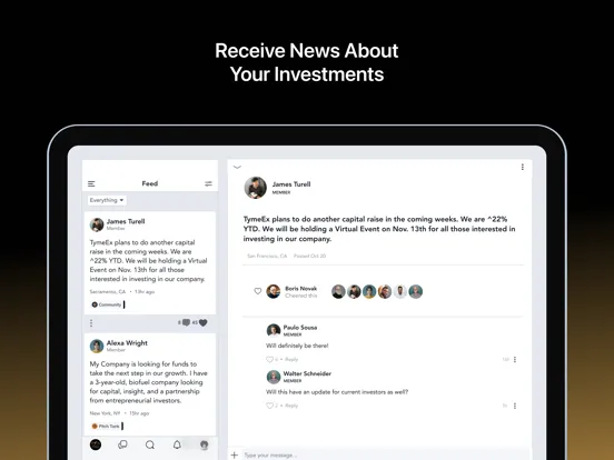Private Investor Network iPad  スクリーンショット