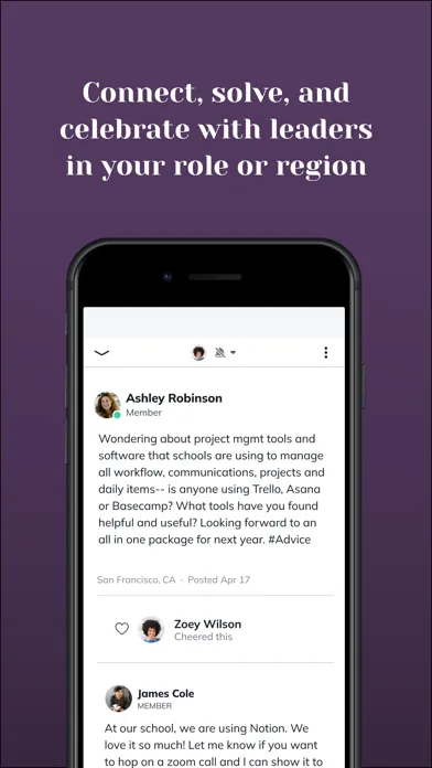 Seminar Community Screenshots