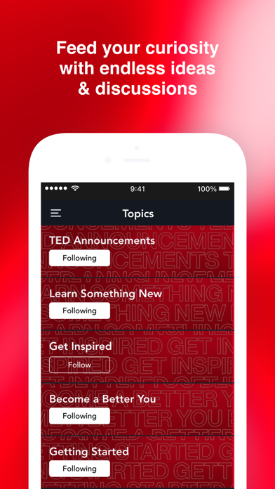 ภาพหน้าจอของ TED Community