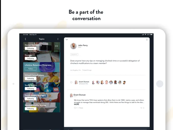 TIO: The Community iPad  स्क्रीनशॉट