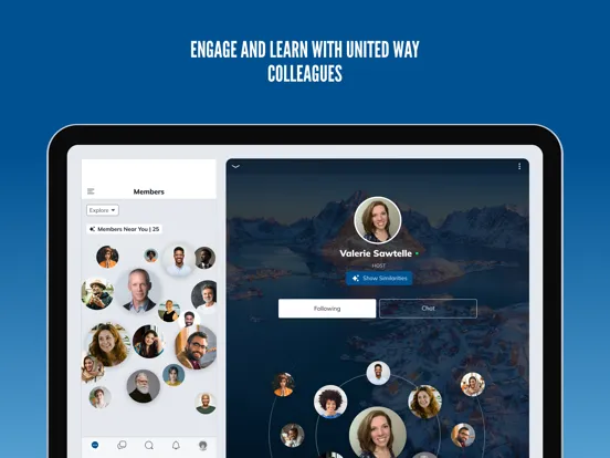 Tangkapan skrin United Way Connect iPad 