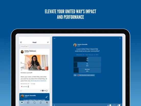Tangkapan skrin United Way Connect iPad 