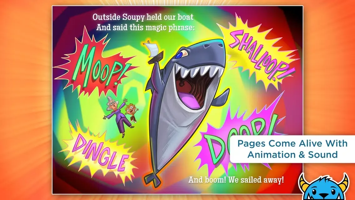 A Shark Knocked On the Door - An Interactive Animated Storybook App For Kids Screenshots