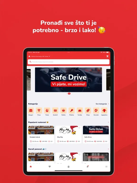 Mig Mig Dostava iPad  스크린샷