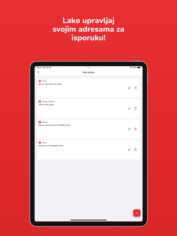 Tangkapan layar Mig Mig Dostava iPad 