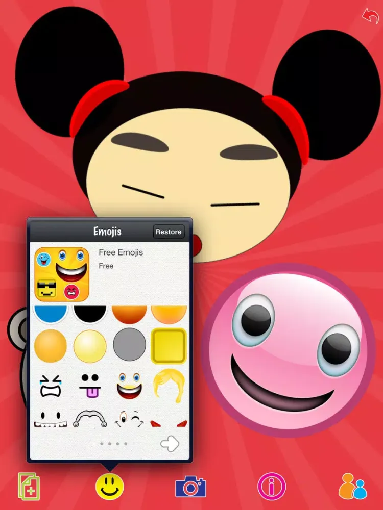 Smiley & Emoji / Emoticon Creator Free iPad  Screenshots