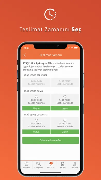 Capturas de tela do Migros Toptan