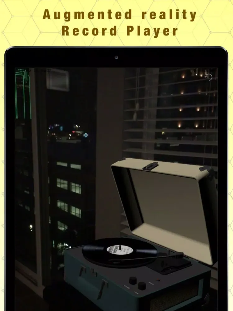 Ảnh chụp màn hình của Record Player AR iPad 