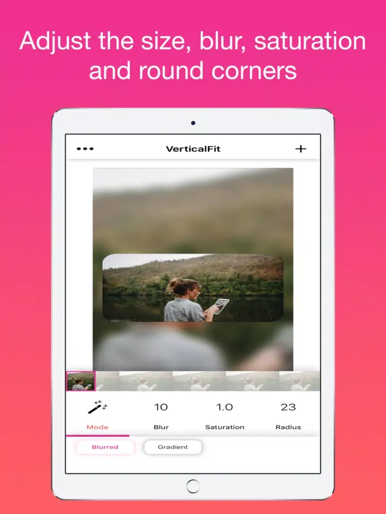 Ảnh chụp màn hình của VerticalFit - Crop Blur Color iPad 