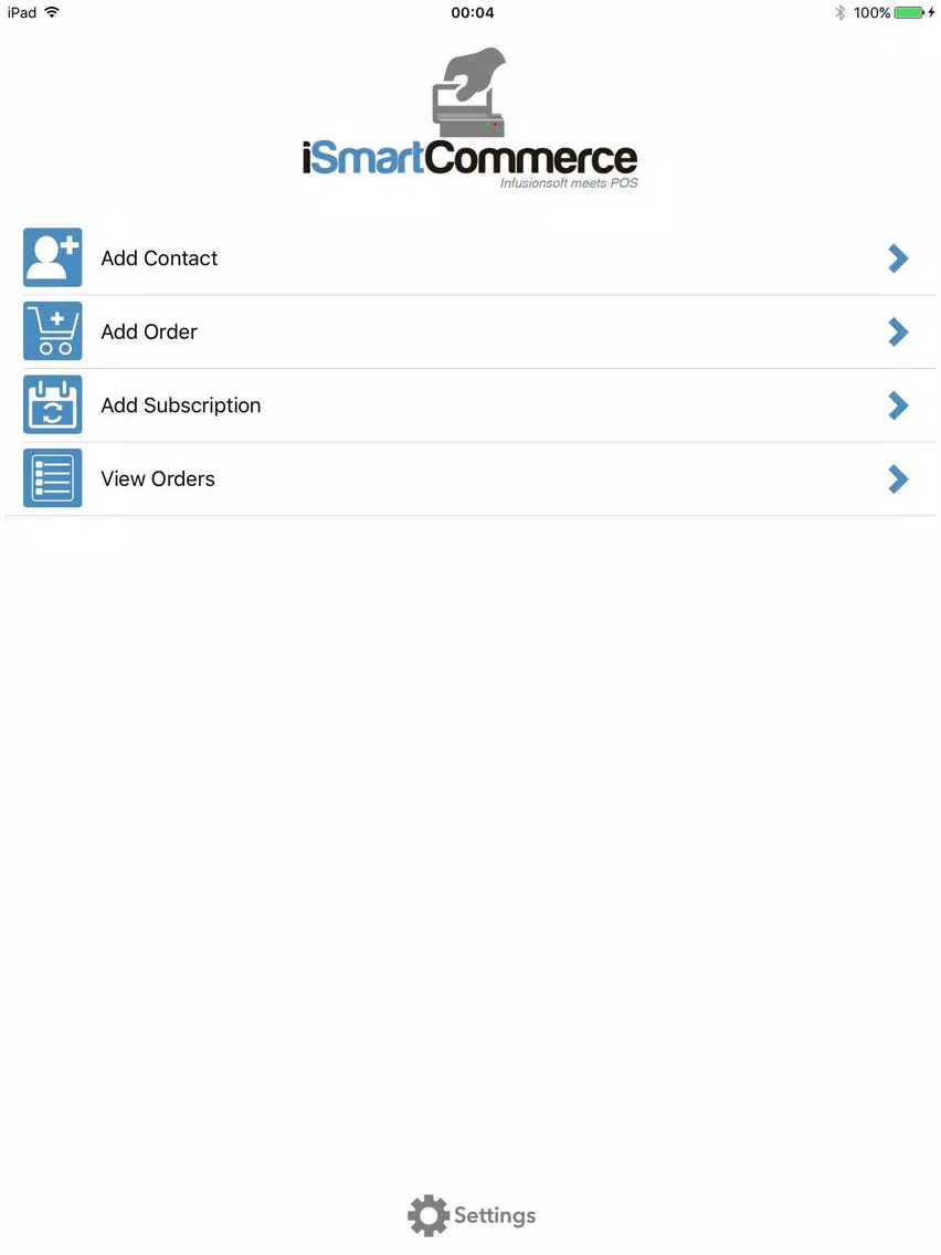 iSmartCommerce POS iPad  स्क्रीनशॉट