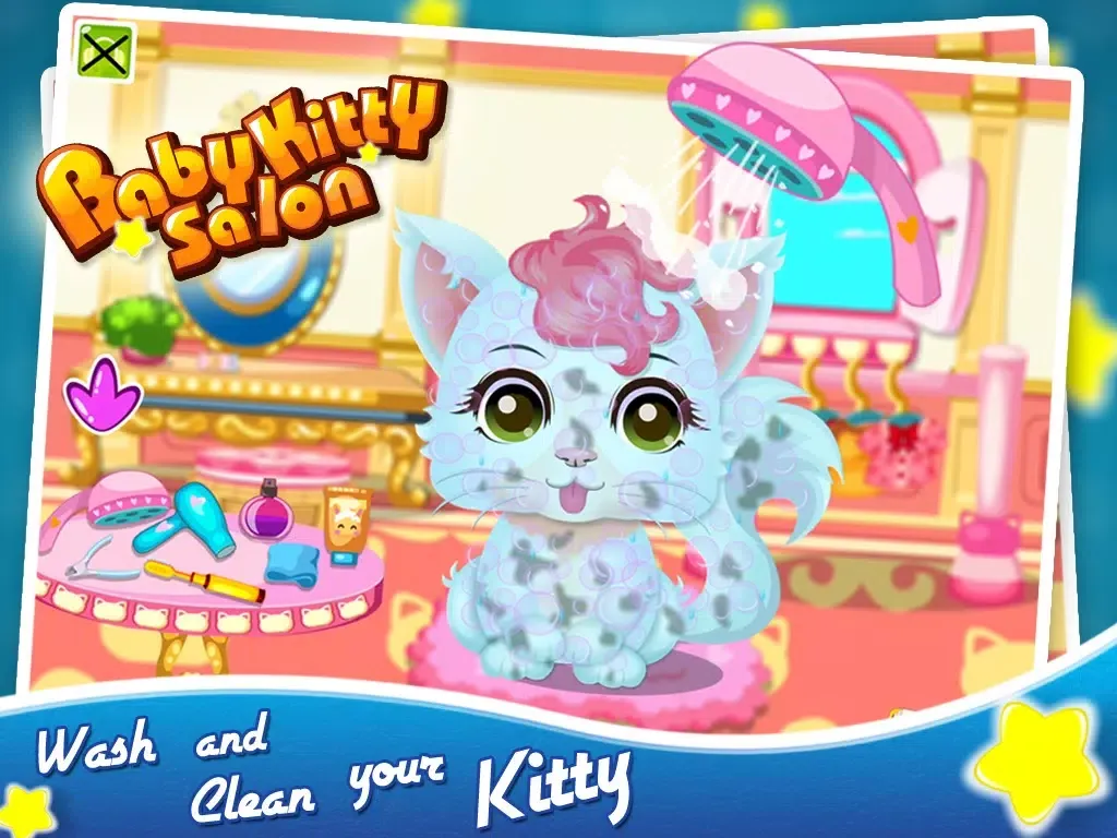 My Newborn Baby Kitty Salon iPad  Screenshots