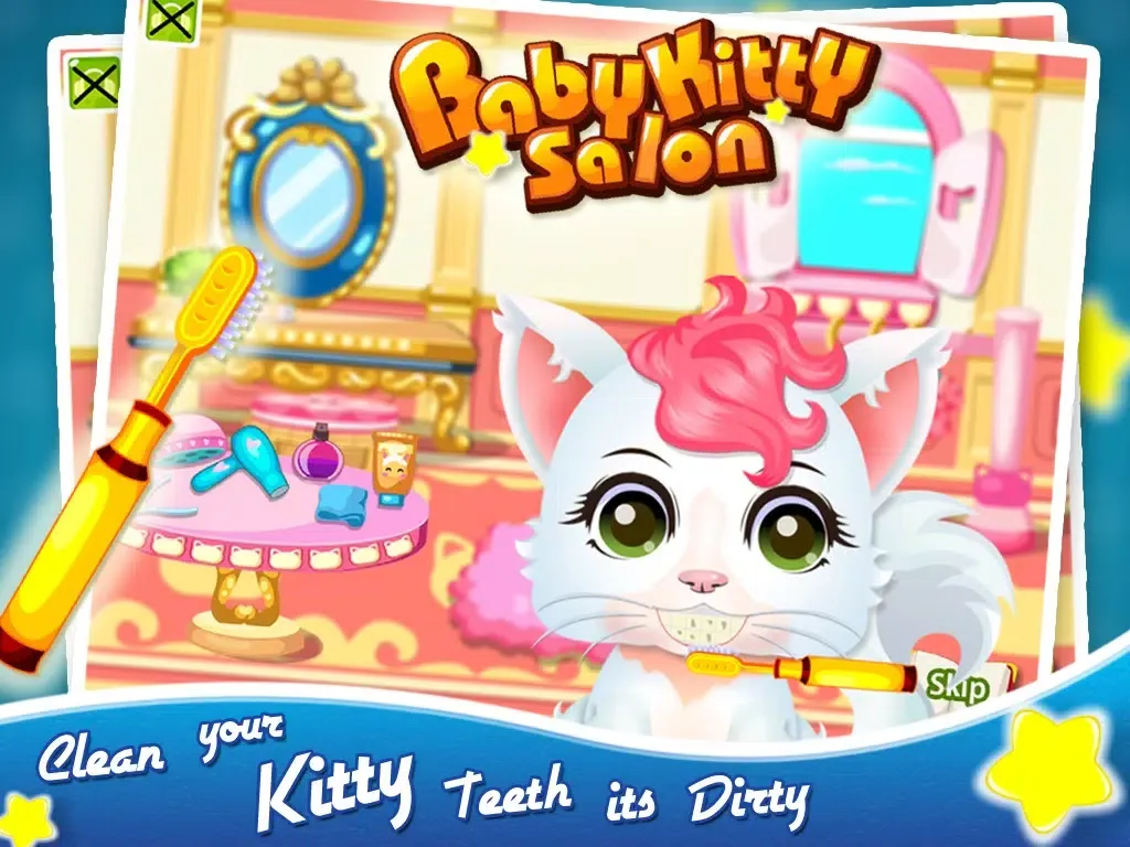 My Newborn Baby Kitty Salon iPad  Screenshots