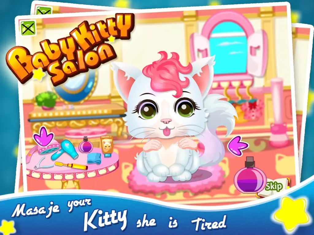 My Newborn Baby Kitty Salon iPad  Screenshots