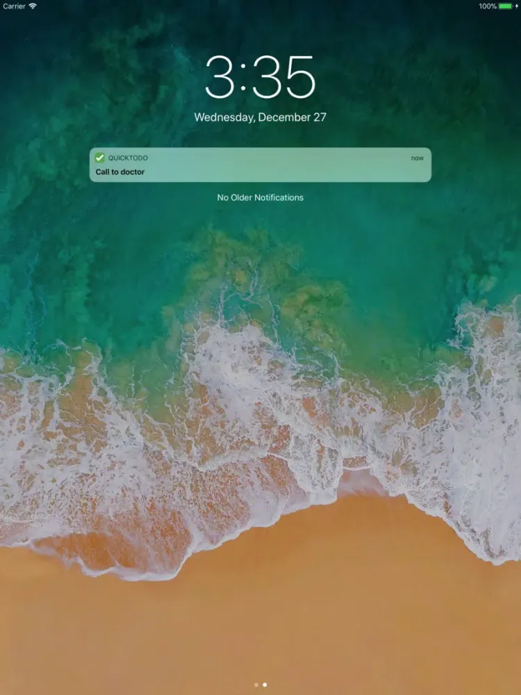 Tangkapan layar QuickToDo Premium iPad 