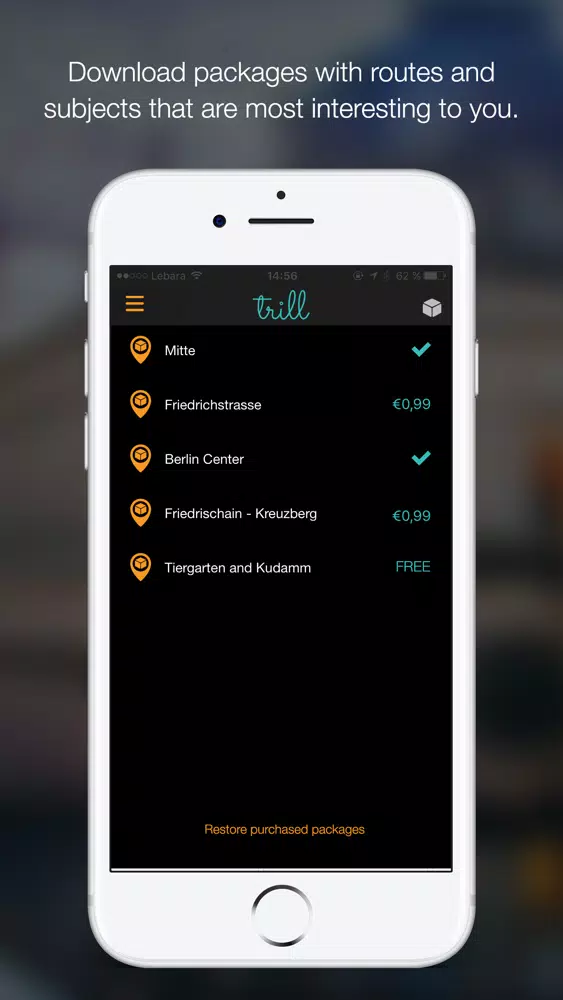 Zrzuty ekranu Trill language learning
