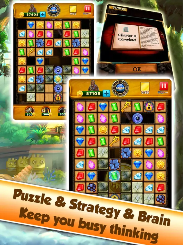 Tangkapan layar Gem Quest Hero - Jewel Legend iPad 