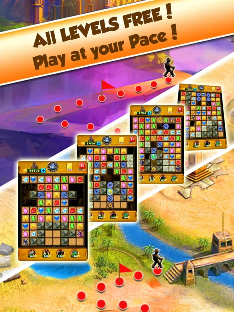 Tangkapan layar Gem Quest Hero - Jewel Legend iPad 