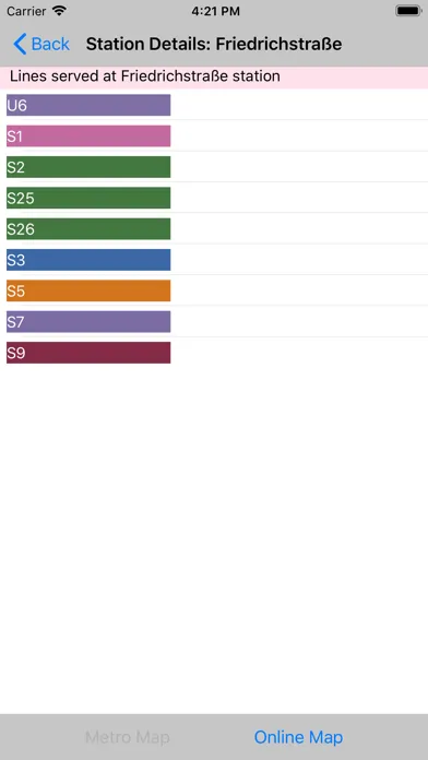 Berlin Subway Route Planner 스크린샷