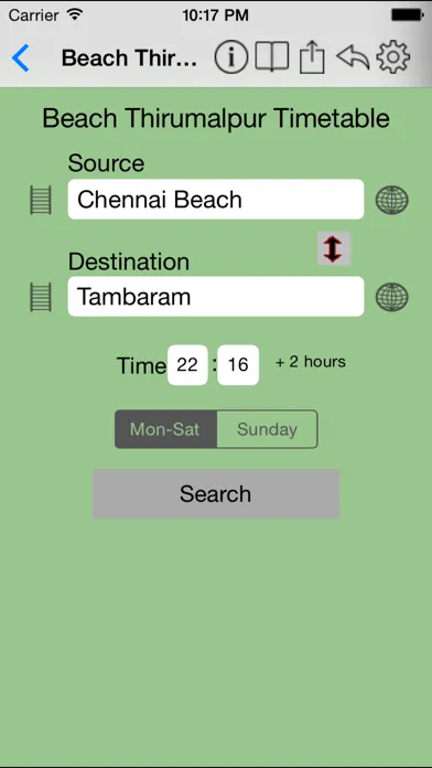 Chennai Local Train Timetable應用截圖