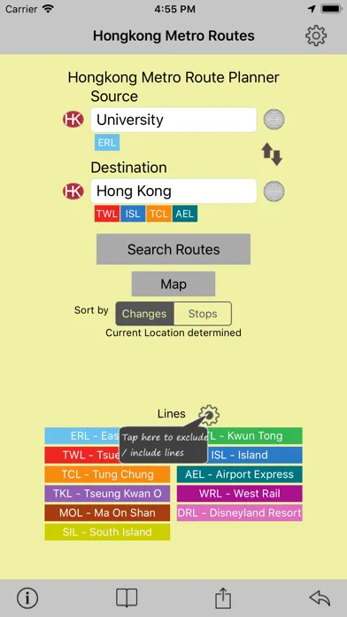 Скриншоты Hong Kong Metro Route Planner